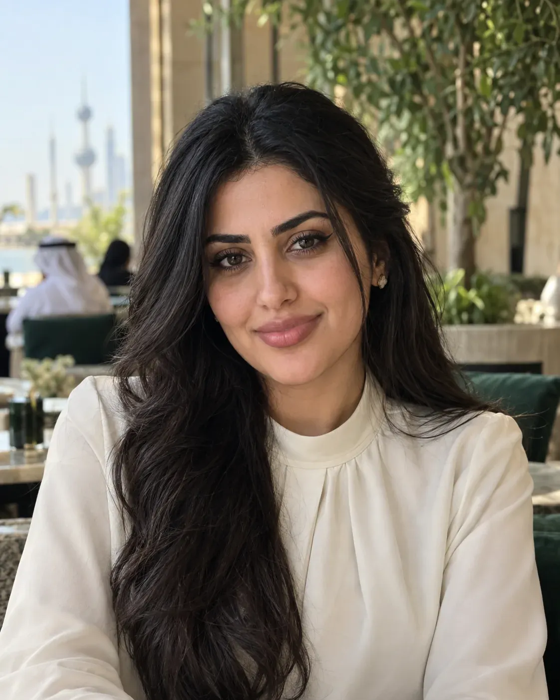 Amina, an interior designer in Kuwait City
