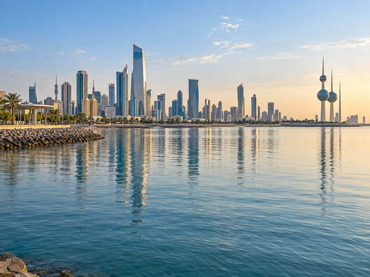 Kuwait waterfront and city skyline