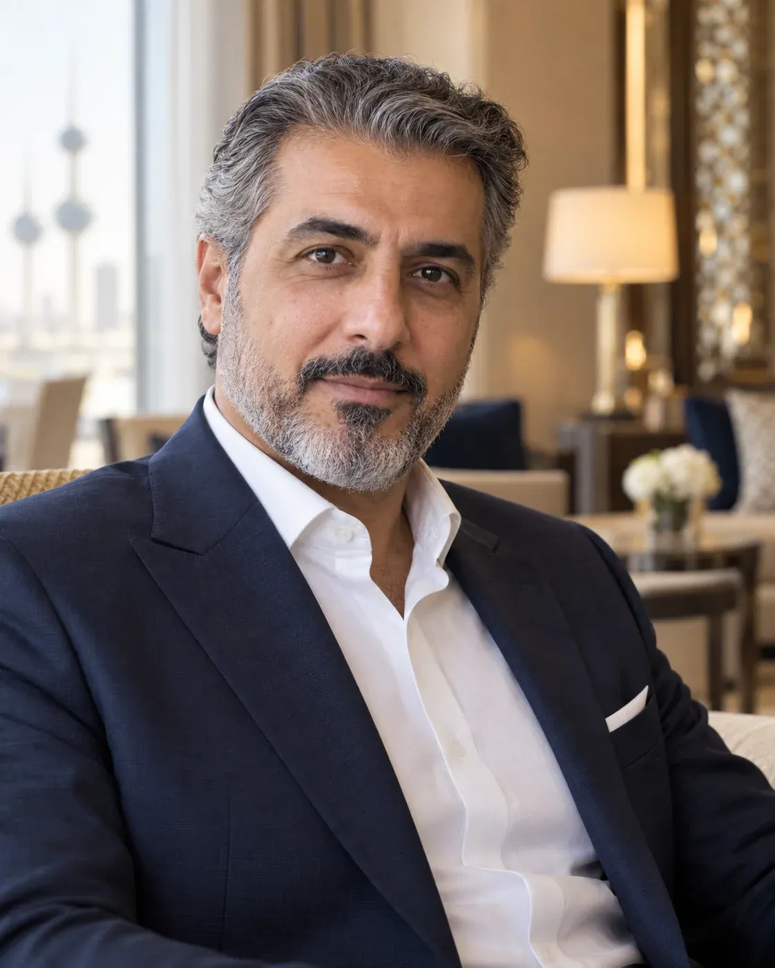 Portrait representing a mature professional