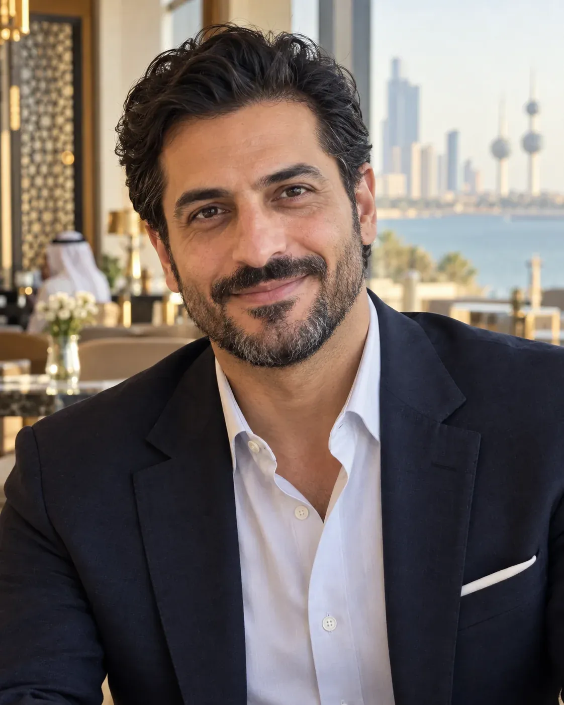 Portrait representing an international professional